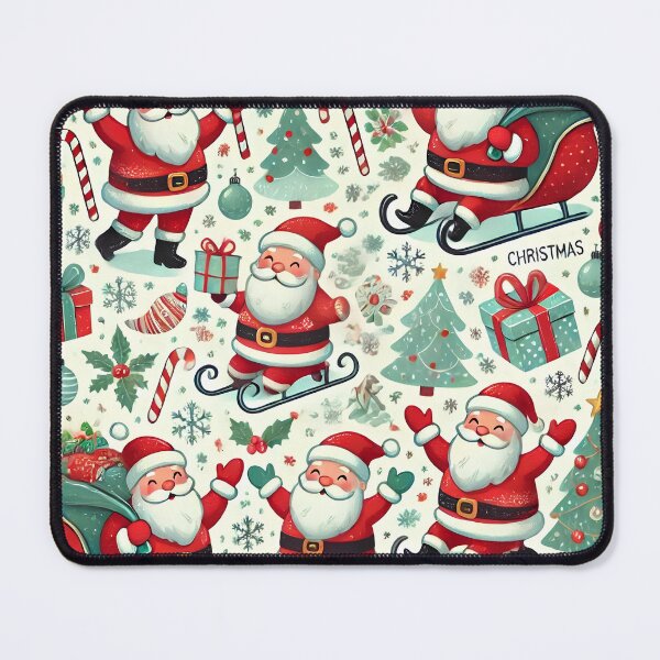 Item preview, Vintage Christmas Pattern with Santa Claus designed and sold by SolannaAS.