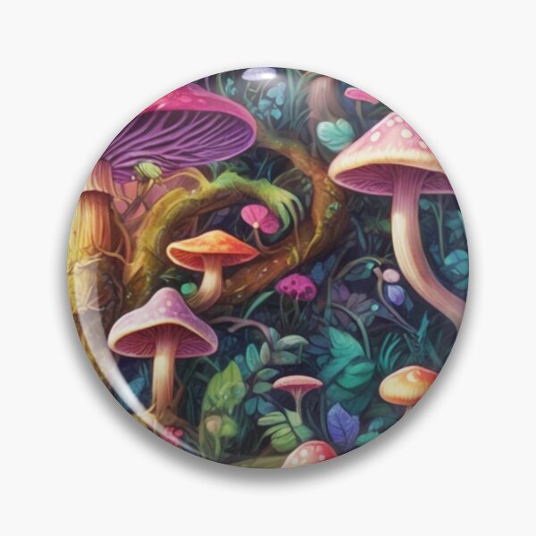 Item preview, Psychedelic Mushroom Wonderland A Whimsical Tapestry of Fungi and Flora designed and sold by Salahuddin190.