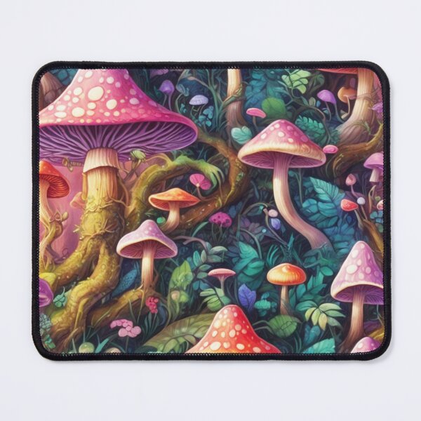Item preview, Psychedelic Mushroom Wonderland A Whimsical Tapestry of Fungi and Flora designed and sold by Salahuddin190.