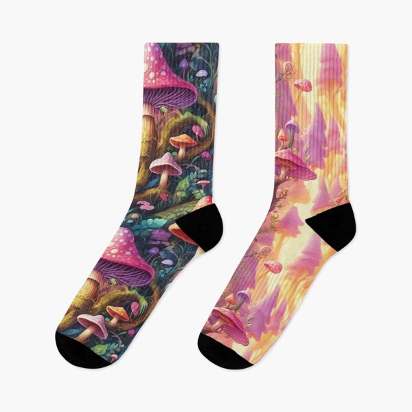 Item preview, Psychedelic Mushroom Wonderland A Whimsical Tapestry of Fungi and Flora designed and sold by Salahuddin190.