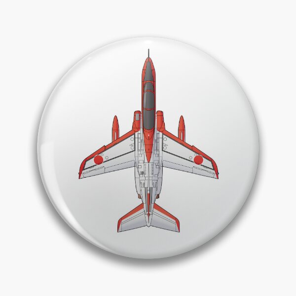 Item preview, JASDF T-4 RED DOLPHIN Jet Trainer Aircraft HD 4C Illustration designed and sold by MIL-ART-JPN.