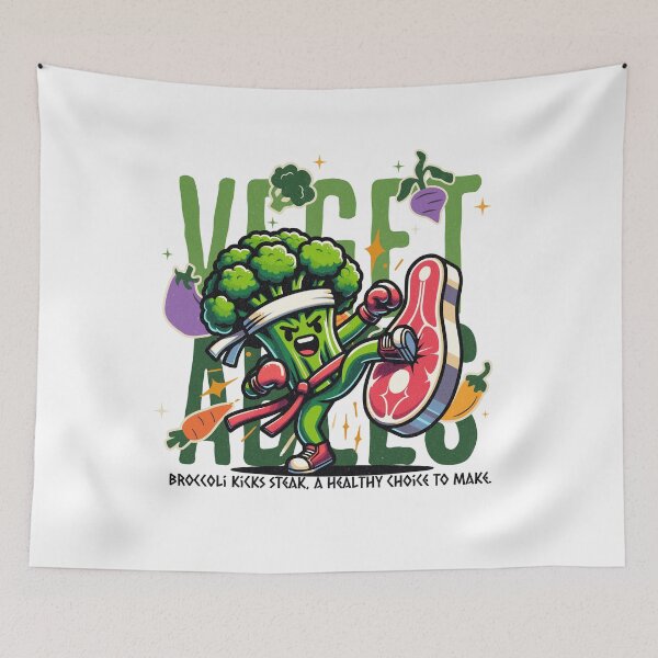 Item preview, Broccoli kicks steak, a healthy choice to make designed and sold by wesdesignshop.