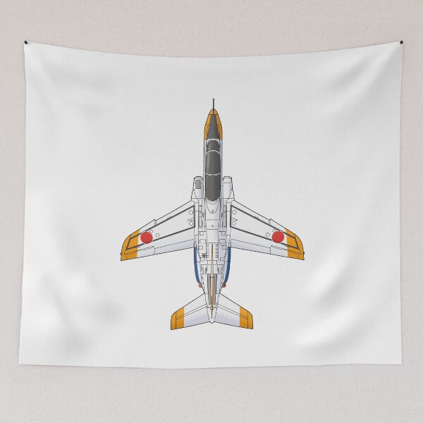 Item preview, JASDF XT-4 Jet Trainer Aircraft PROTOTYPE HD 4C Illustration designed and sold by MIL-ART-JPN.
