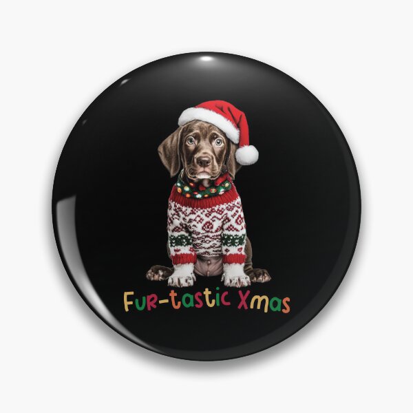 Item preview, Christmas Funny Gift  German Shorthaired Pointer Dog Santa Holiday  designed and sold by Brightwalk.