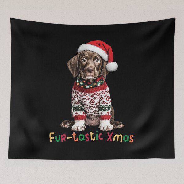 Item preview, Christmas Funny Gift  German Shorthaired Pointer Dog Santa Holiday  designed and sold by Brightwalk.