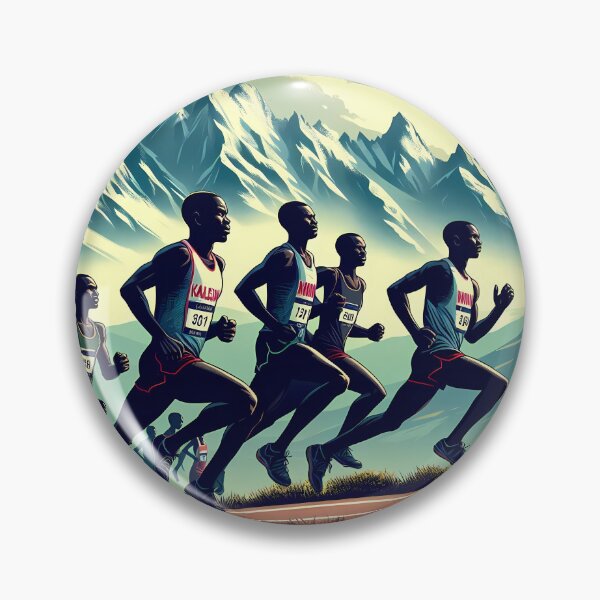 Item preview, Kalenjin Runners Conquering Mountain Peaks designed and sold by communedesigns.