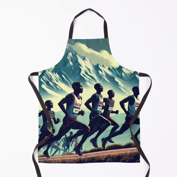 Item preview, Kalenjin Runners Conquering Mountain Peaks designed and sold by communedesigns.
