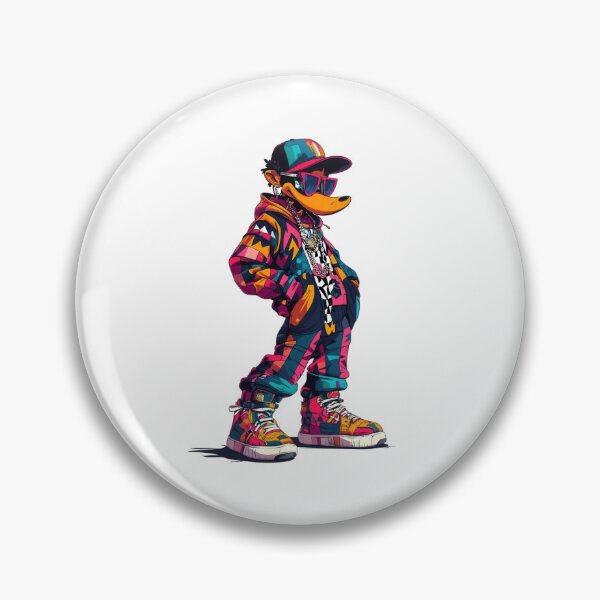 Item preview, Bold Retro Cartoon duck with 90s Style & Vivid Colors designed and sold by Jasava Shop.
