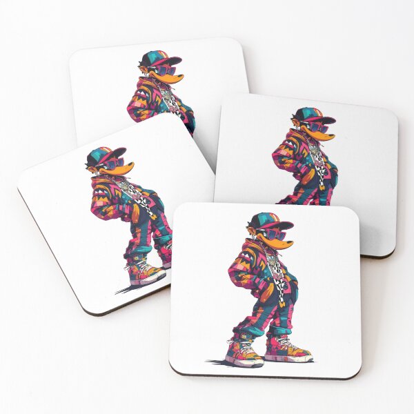 Item preview, Bold Retro Cartoon duck with 90s Style & Vivid Colors designed and sold by Jasava Shop.