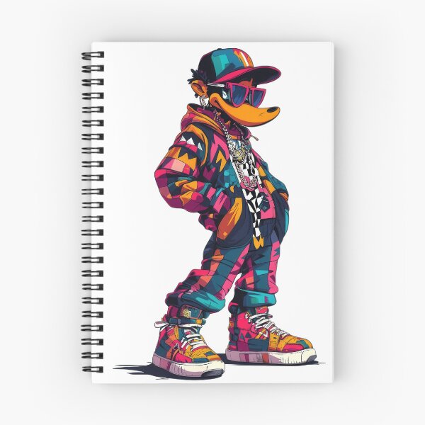 Item preview, Bold Retro Cartoon duck with 90s Style & Vivid Colors designed and sold by Jasava Shop.