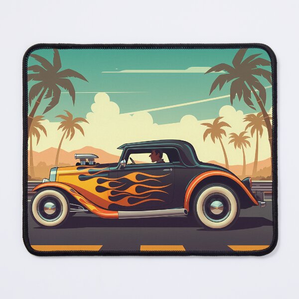 Item preview, Hot Rod under Palm Trees designed and sold by Kingrocker.