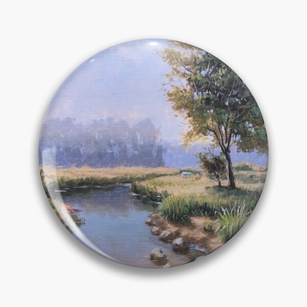 Item preview, "Shallow creek", original landscape oil painting designed and sold by BoiTDesigns.