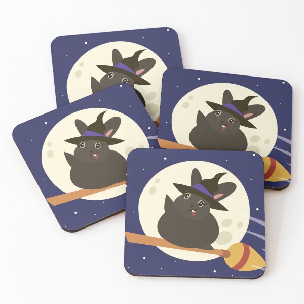 Item preview, Bucky the Bunbun: Witchy Ride designed and sold by Kyna Arts.
