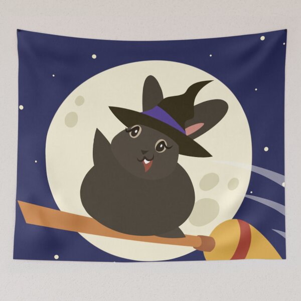 Item preview, Bucky the Bunbun: Witchy Ride designed and sold by Kyna Arts.