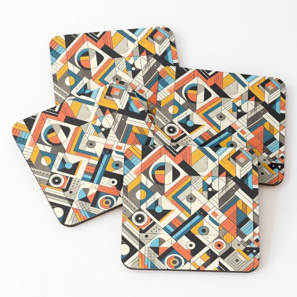 Item preview, Vibrant Geometric Pattern Art | Colorful Shapes Design Collection  designed and sold by TrendyDesign159.