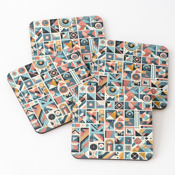 Item preview, Vibrant Geometric Pattern Art | Colorful Shapes Design Collection  designed and sold by TrendyDesign159.