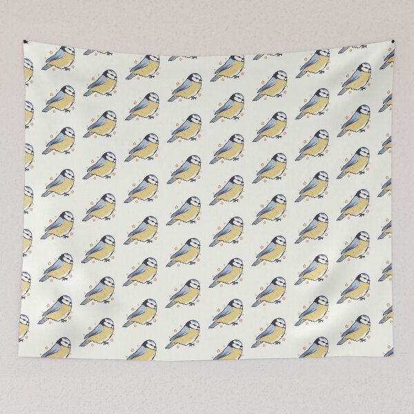 Item preview, Cute Eurasian Blue Tit illustration  designed and sold by Artofmayara.