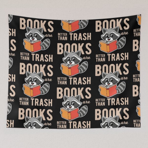 Item preview, Funny Reading Raccoon Book Lover for Reading Enthusiasts designed and sold by KLArtzStore.