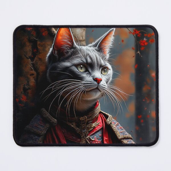 Item preview, Samurai Cat In red Amore designed and sold by NPC-Trader.