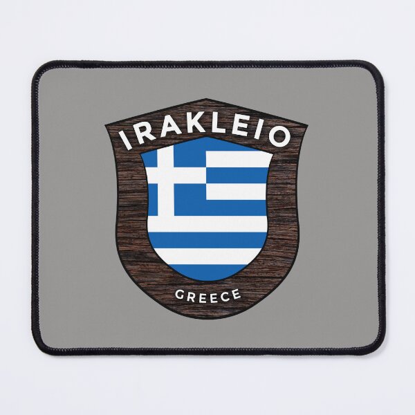 Item preview, Irakleio Greece Emblem Flag designed and sold by World Designs.