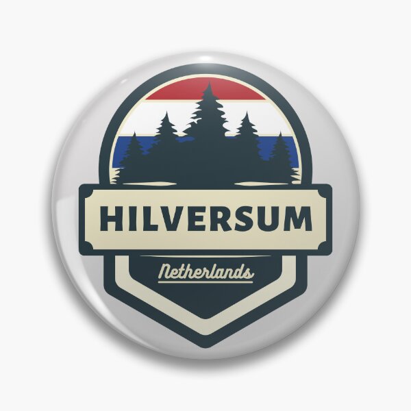 Item preview, Hilversum Netherlands Retro Vintage Badge designed and sold by World Designs.