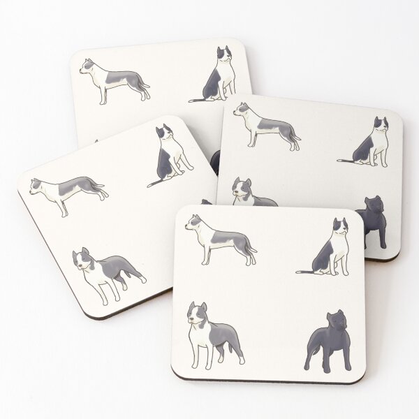 Item preview, Cute Amstaff dog pack  designed and sold by Artofmayara.