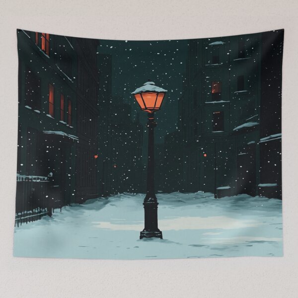 Aperçu de l'œuvre La lampe dans la neige créée et vendue par Dadziosz.