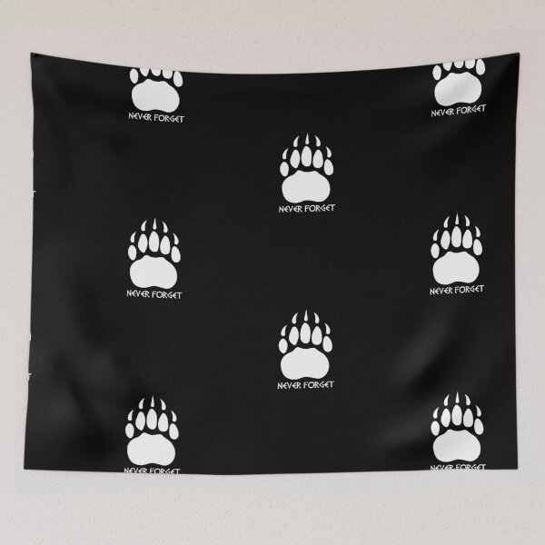 Item preview, Never forget bear footprint designed and sold by Lady-Frost.