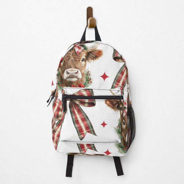 Item preview, Christmas Hignland Cow Coquette Bow designed and sold by Sromwit Bunrid.