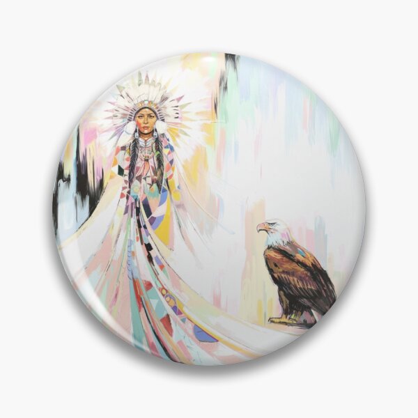 Item preview, Native American Woman And Eagle  designed and sold by JANA4446.