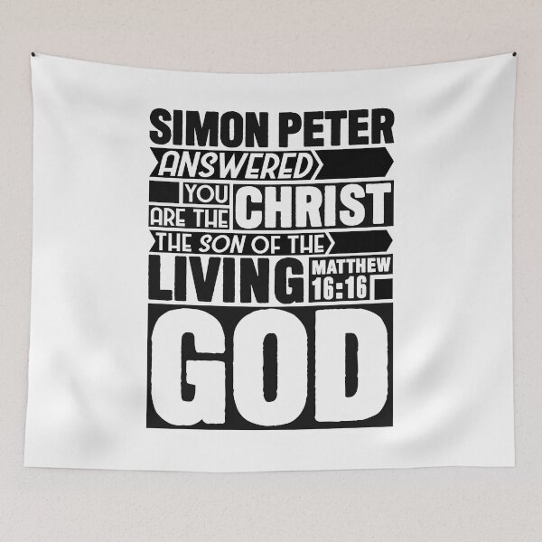 Item preview, Matthew 16:16 You are the Christ the Son of the living God designed and sold by plushism.