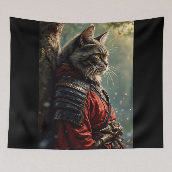 Item preview, Maine Coon Samurai In red Amore designed and sold by NPC-Trader.