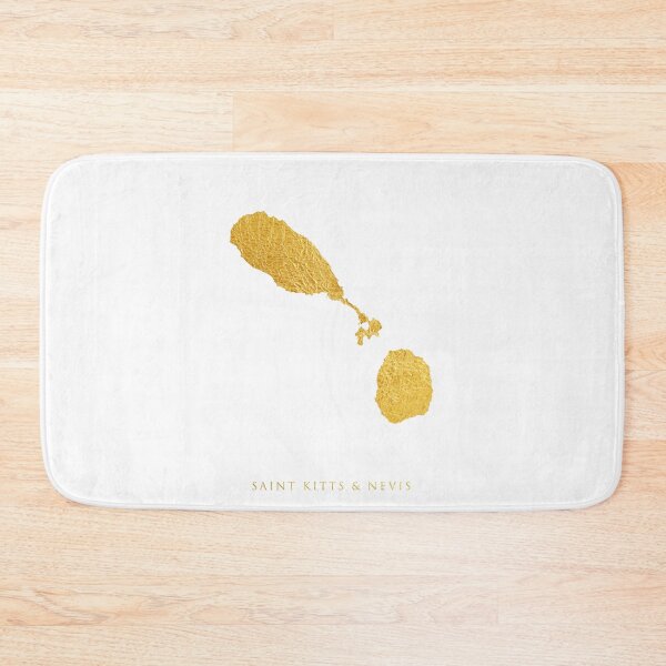 Item preview, Saint Kitts & Nevis Gold Map designed and sold by ArtPrints.