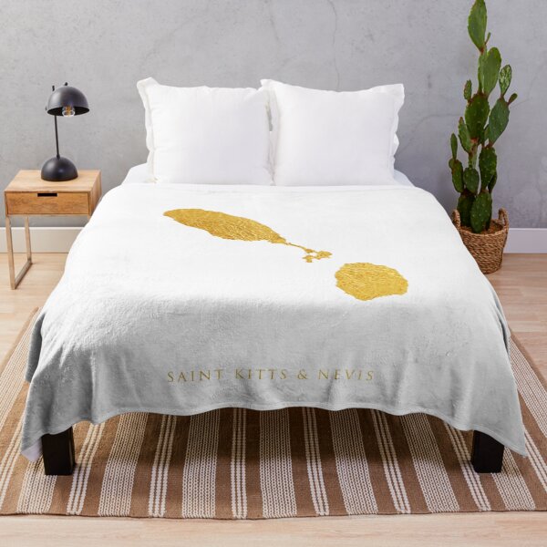 Item preview, Saint Kitts & Nevis Gold Map designed and sold by ArtPrints.