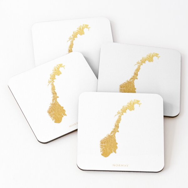 Item preview, Norway Gold Map designed and sold by ArtPrints.