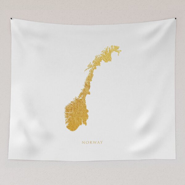 Item preview, Norway Gold Map designed and sold by ArtPrints.