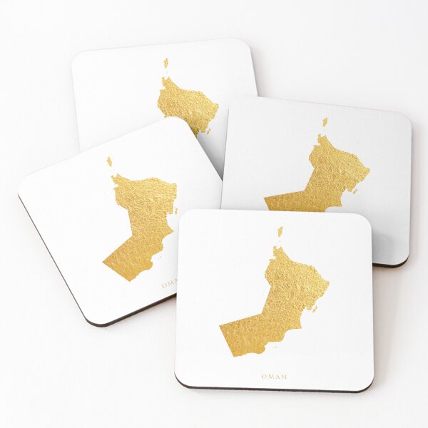 Item preview, Oman Gold Map designed and sold by ArtPrints.