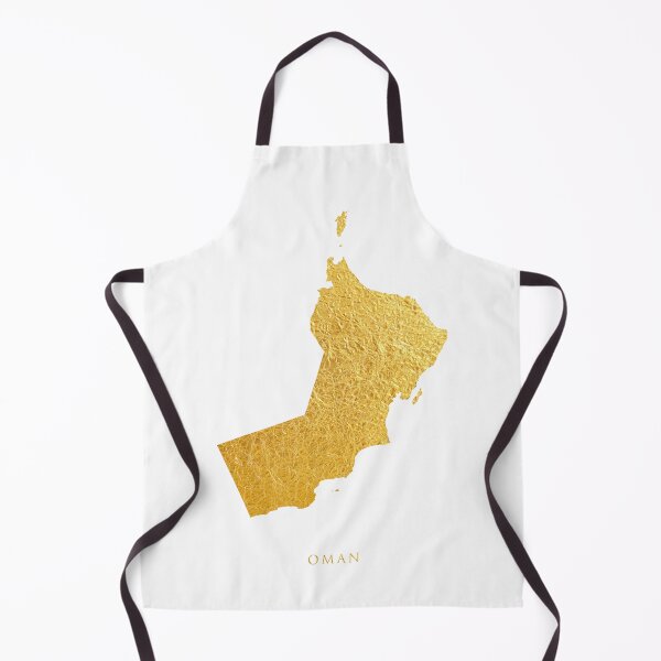 Item preview, Oman Gold Map designed and sold by ArtPrints.