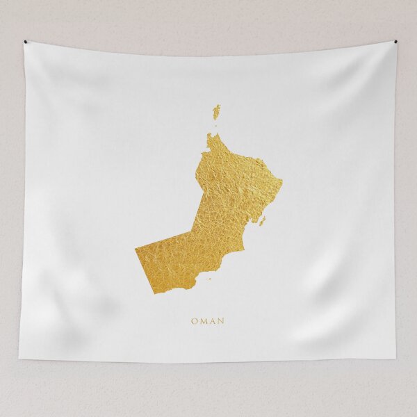 Item preview, Oman Gold Map designed and sold by ArtPrints.