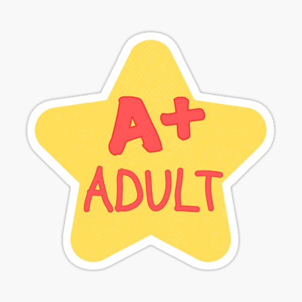 Adult Reward Sticker Sticker