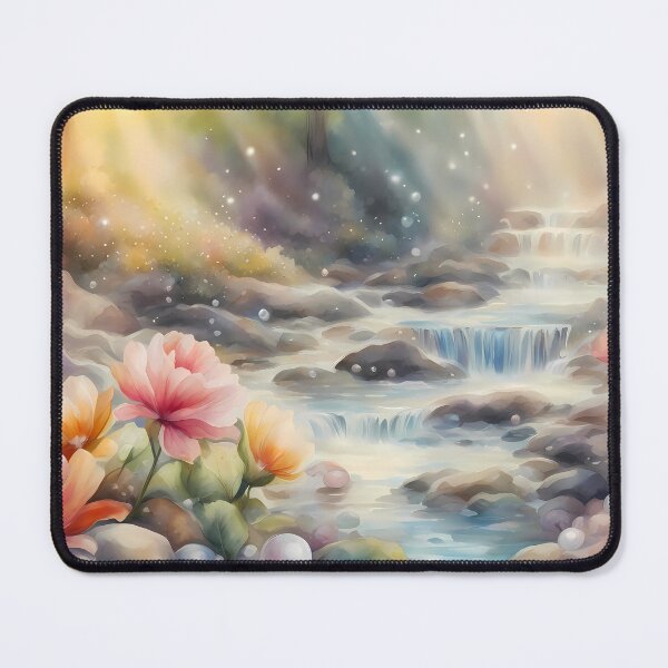 Item preview, Flowers and Pearls by Waterfall designed and sold by CalmnessbyChoice.