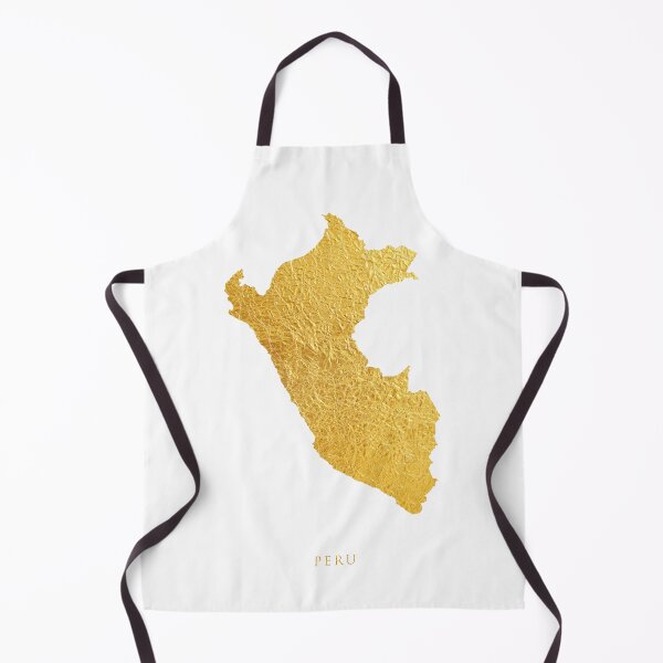 Item preview, Peru Gold Map designed and sold by ArtPrints.