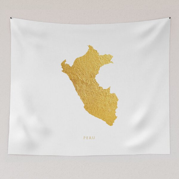 Item preview, Peru Gold Map designed and sold by ArtPrints.