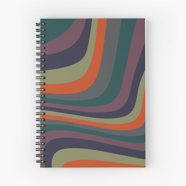 Item preview, Abstract autumn colors on geometric wavy lines designed and sold by by-jwp.