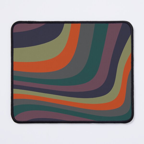 Item preview, Abstract autumn colors on geometric wavy lines designed and sold by by-jwp.