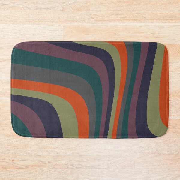 Item preview, Abstract autumn colors on geometric wavy lines designed and sold by by-jwp.