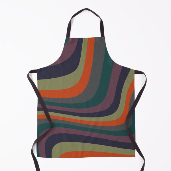 Item preview, Abstract autumn colors on geometric wavy lines designed and sold by by-jwp.