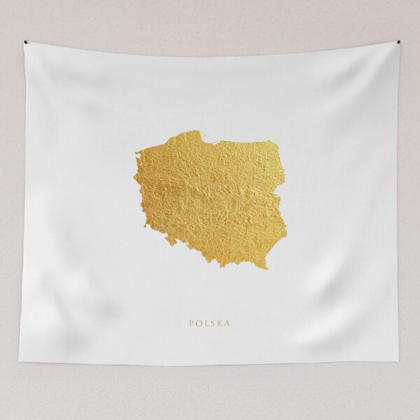 Item preview, Polska Gold Map designed and sold by ArtPrints.