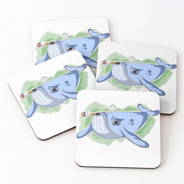 Item preview, Cartoon whale smokin cigarette  designed and sold by DimsArtShop.