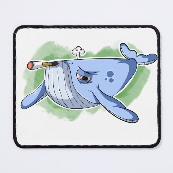 Item preview, Cartoon whale smokin cigarette designed and sold by DimsArtShop.